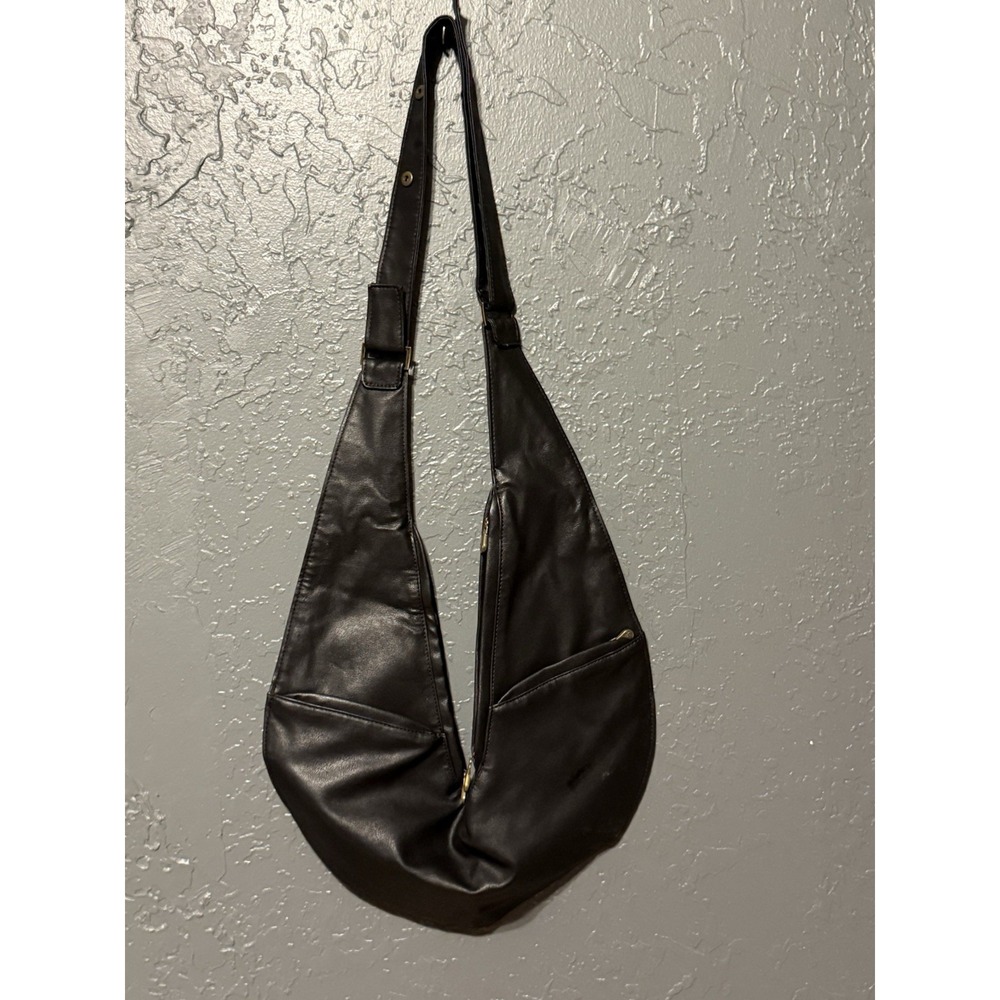 SASH Black Sling Crossbody Shoulder Sling Bag ADJUSTABLE Strap